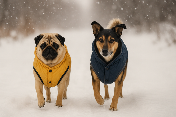 Cozy fleece-lined dog coats for cold seasons