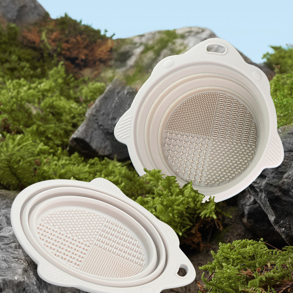 Bobotails Collapsible Dog Bowls,Foldable Silicone Dog Bowls,Portable Pet Carrier Disher for Walking Parking Traveling with Carabiner