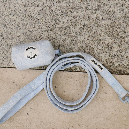 Morning Glory dog lead and harness sets matching dog and owner accessories designed as one coordinated system