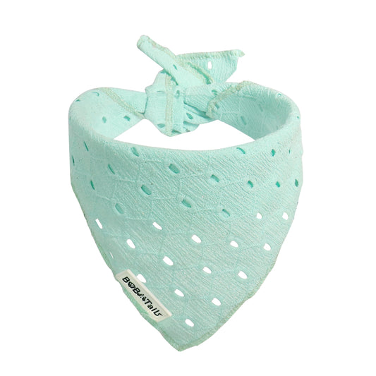 Silk Embroidery Dog Bandana