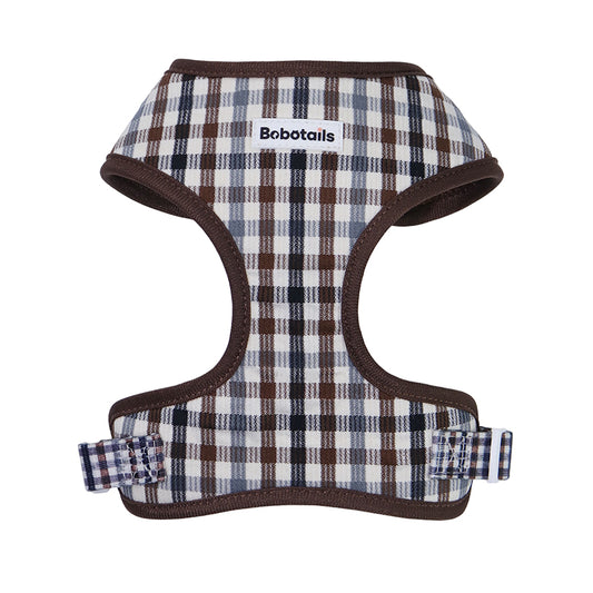 Bobotails plaid dog harness vest for small dogs