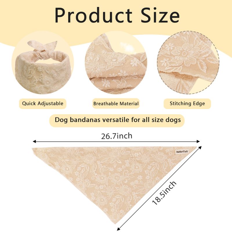 morning glory biscuit dog bandanas for dog