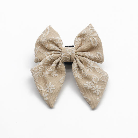 morning glory biscuit dog bow tie wedding matching the harness and owner accessories for daily dog walks