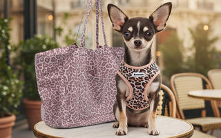 harnais pour chihuahua ajustable Bobotails — style léopard
