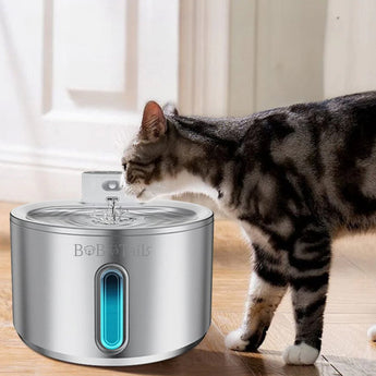 Bobotails Stainless Steel Pet Water Fountains large capacity for dogs,cats and another animals