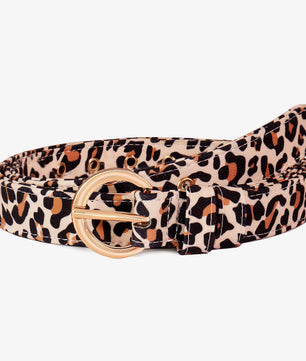Leopard Print Woman Matching Belts