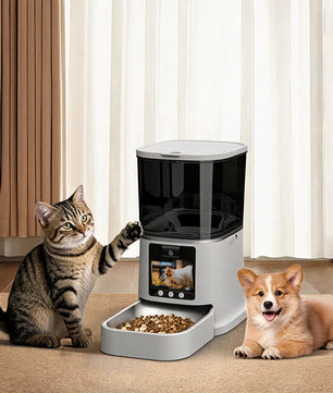 WiFi自動給餌器 – 猫と犬のためのスマートタイマー付きフードディスペンサー