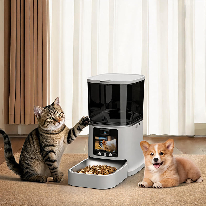 WiFi自動給餌器 – 猫と犬のためのスマートタイマー付きフードディスペンサー
