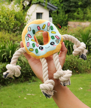 Donut Shaped Interactive Dog Toy