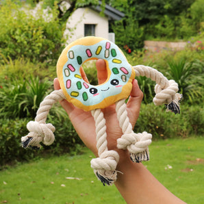 Jouet de chien interactif en forme de beignet