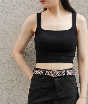 Leopard Print Woman Matching Belts