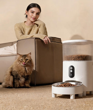 WiFi自動給餌器 – 猫と犬のためのスマートタイマー付きフードディスペンサー