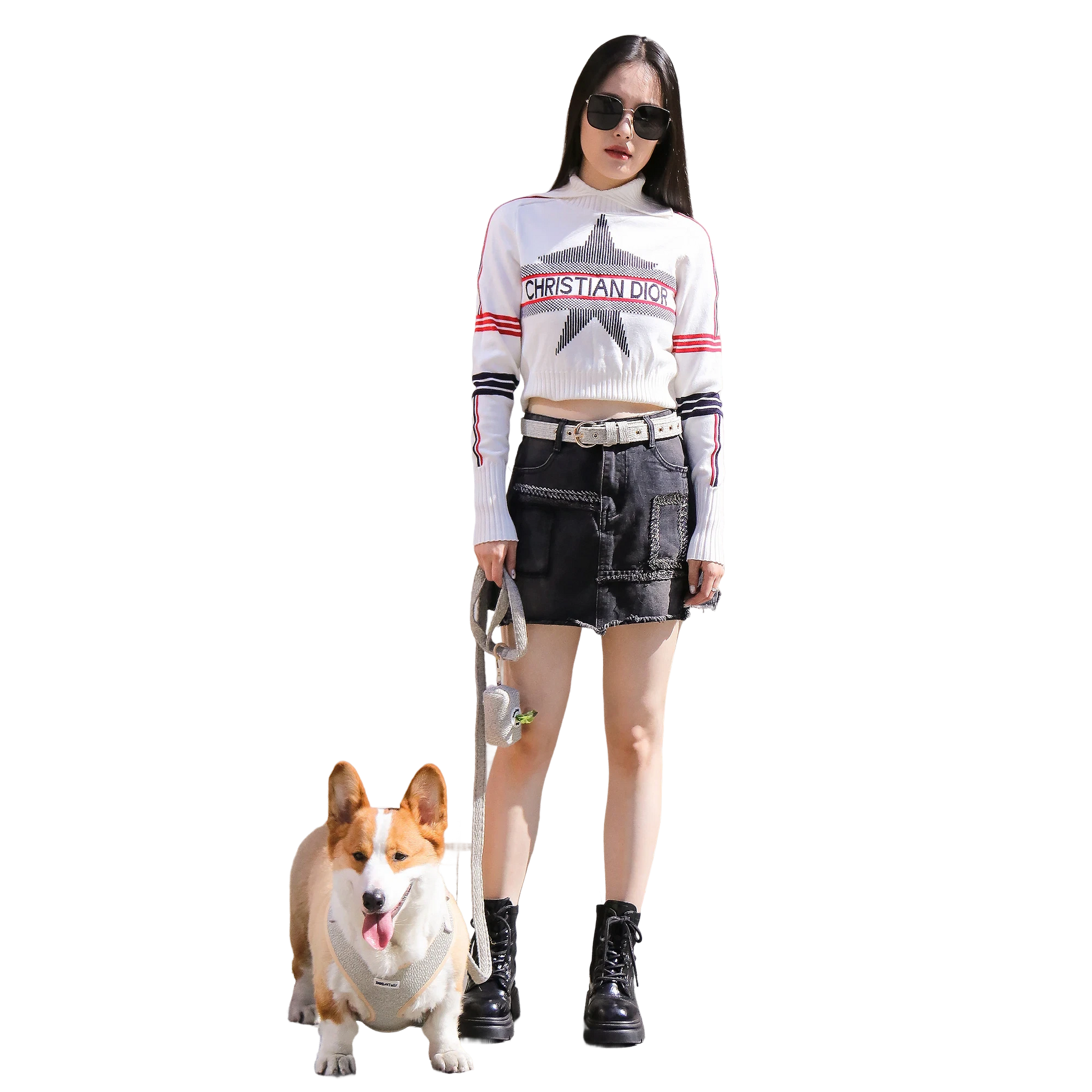 Chunky Knitted Dog Harness -Soft No-Pull Harness for Small & Medium Dogs