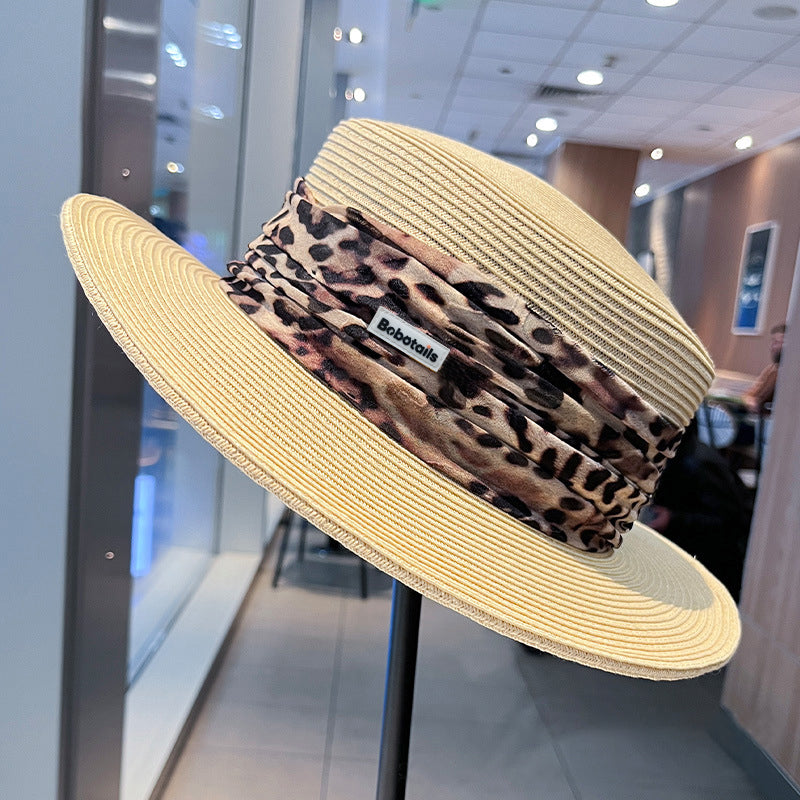 Leopard Print Straw Hat - Matching Dog & Owner Style