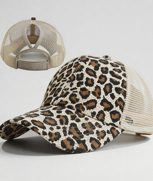 Leopard Print Baseball Cap - Matching Dog & Owner Style