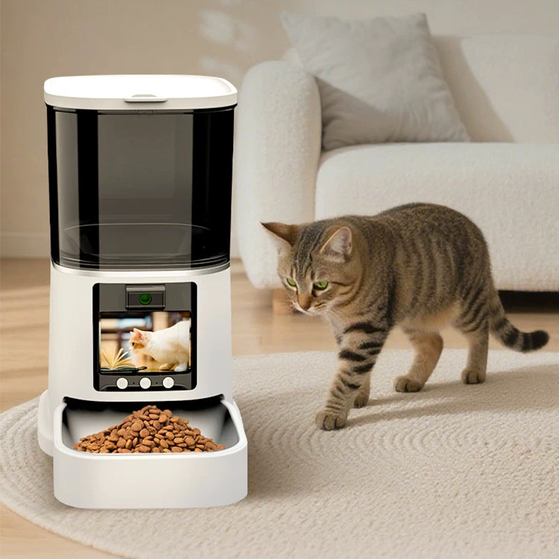 WiFi自動給餌器 – 猫と犬のためのスマートタイマー付きフードディスペンサー