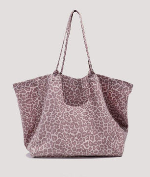 Leopard Print Canvas Tote Bag - Matching Dog & Owner Style