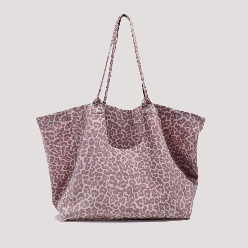 Leopard Print Canvas Tote Bag - Matching Dog & Owner Style