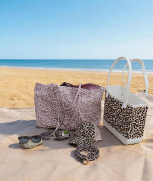 Leopard Print Canvas Tote Bag - Matching Dog & Owner Style