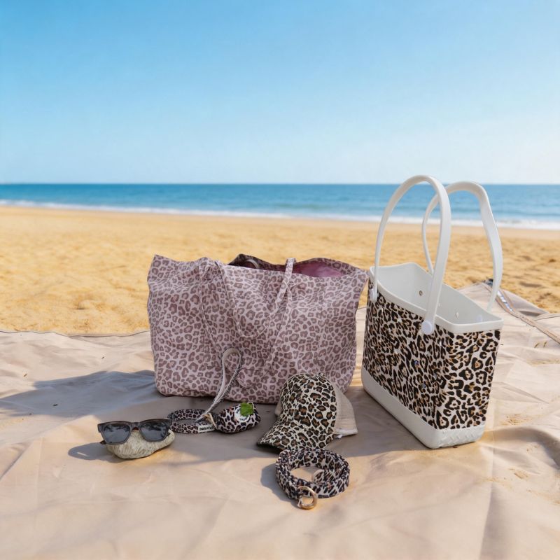 Leopard Print Canvas Tote Bag - Matching Dog & Owner Style