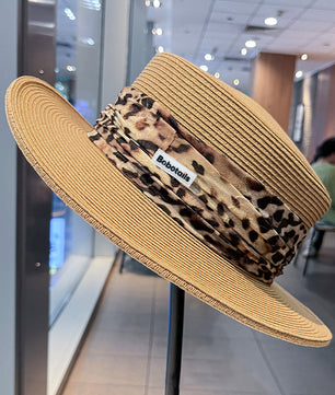 Leopard Print Straw Hat - Matching Dog & Owner Style