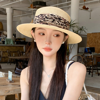 Leopard Print Straw Hat - Matching Dog & Owner Style