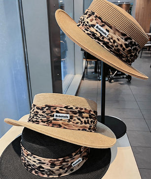 Leopard Print Straw Hat - Matching Dog & Owner Style