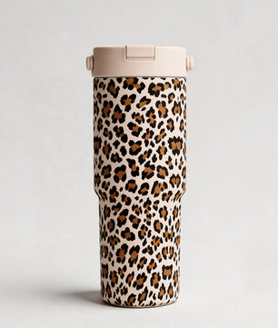 Leopard Print Ceramic-Lined Tumbler 750ml - Matching Dog & Owner Lifestyle