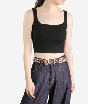 Leopard Print Woman Matching Belts