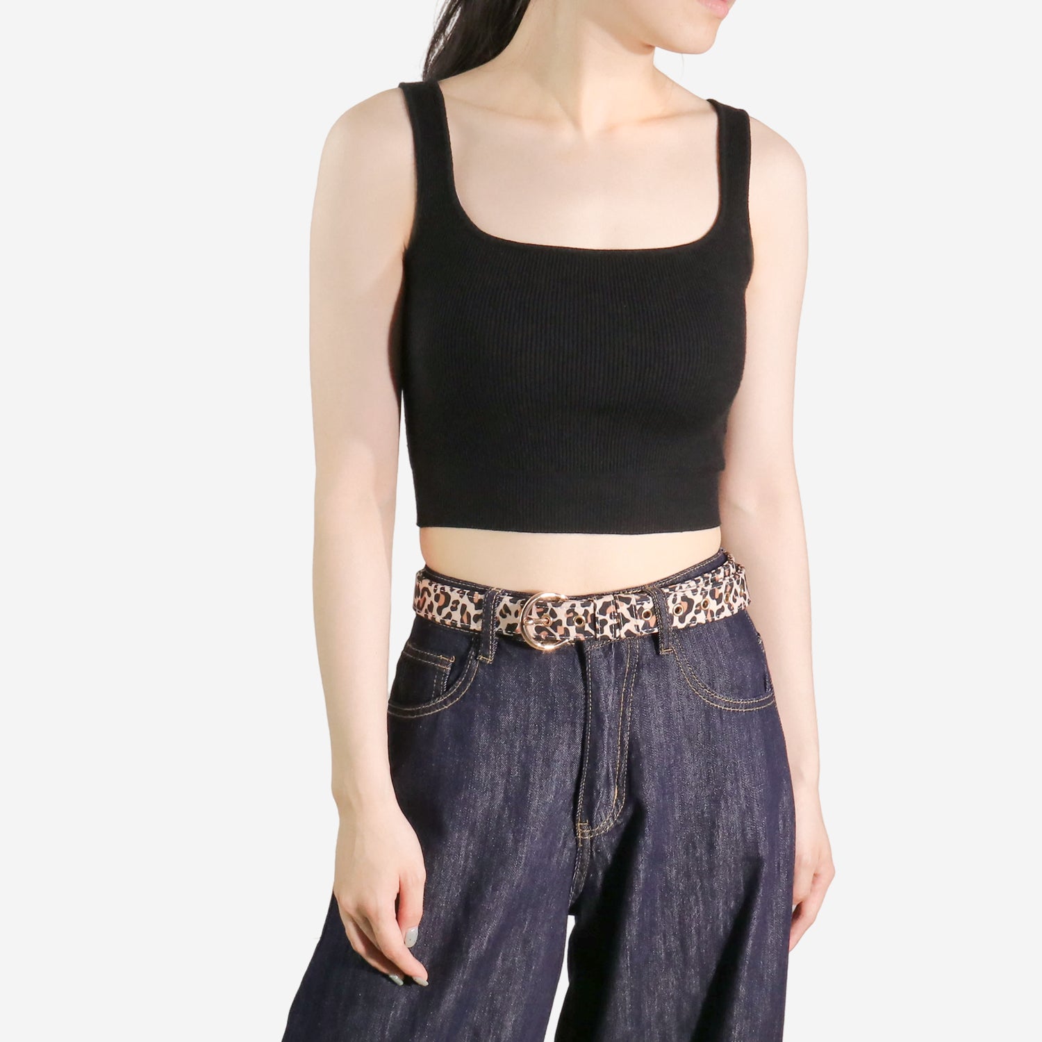 Leopard Print Woman Matching Belts