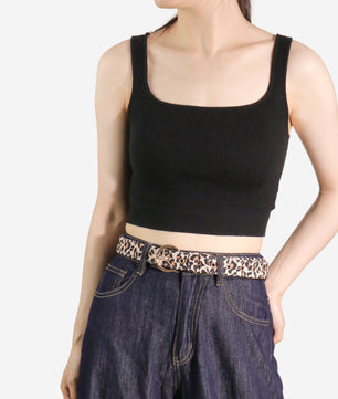 Leopard Print Woman Matching Belts