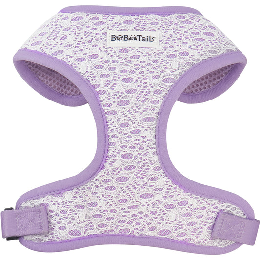 2024 Bobotails Lavender Purple New Collection Beauty of Lace No-Pull Pet Harness For Small Dogs and Medium Dogs  