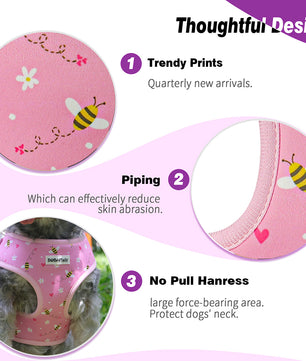 Bobotails Adjustable and Soft Pad Gentle Leads for Dogs