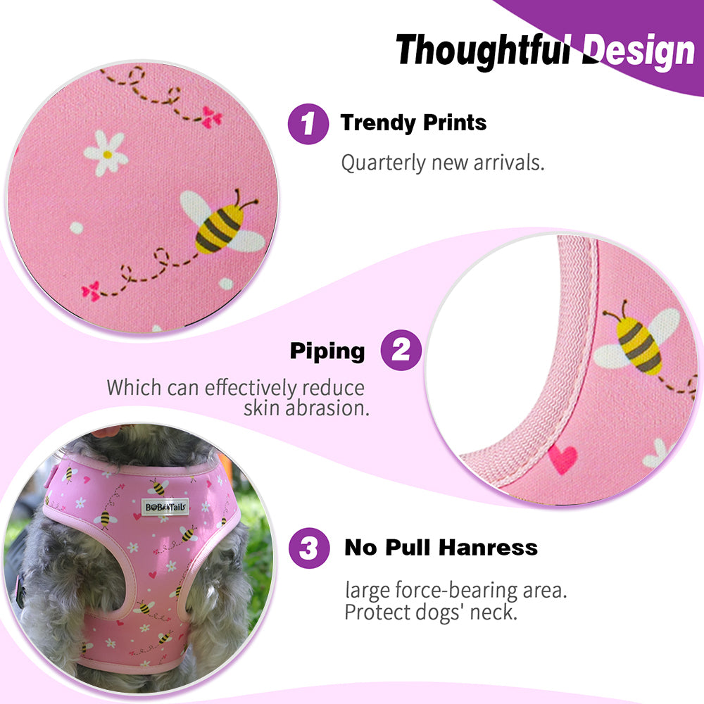 Bobotails Adjustable and Soft Pad Gentle Leads for Dogs