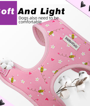 Bobotails No Pull Dog Vest Harness, Reflective No-Choke Pet Harness with Easy Control Soft Handle for Small Medium Dogs