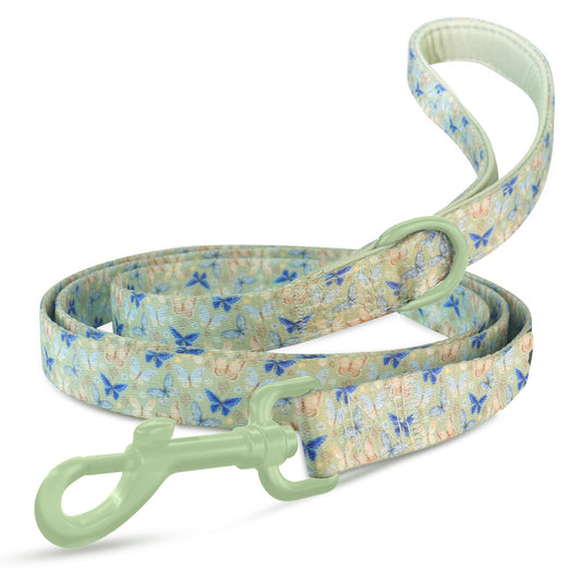 Bobotails Butterfly Printed 12ft  Dog Leash with Carabiner New Collection