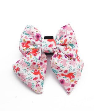 Bobotails Dinosaur Printed Dog Bow Tie in Birthday Wedding Thankgiving and Christmas Holiday Celebrations Collection