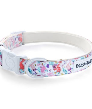 Bobotails Dinosaur Printed Dog Collar New Collection with safty locking buckle and D-ring holder for small medium and large dogs