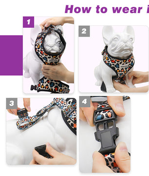 Bobotails Dog Harness,Dog Harness No Pull with 1 Dog Leash Clips, Adjustable Soft Padded Puppia Dog Harness, Airmesh Breatheable Pet Cotton material Vest with Easy Control for Dog Accessories boy