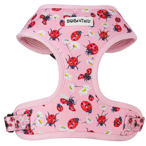 ladybug printed dog harness