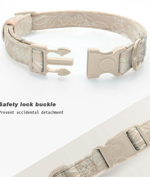 Bobotails Morning Glory of stylish and sturdy dog leash and collar for pets of all sizes - adjustable and comfortable