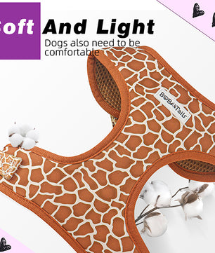 Bobotails Dog Harness, No-Pull Pet Harness with Leash Clips, Adjustable Soft Padded Dog Harness, Airmesh Breatheable Pet Cotton material Vest for hiking,travelling,outdoor activities