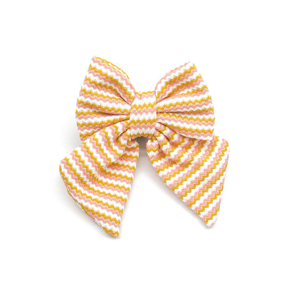 Ocean Ripple Dog Bow Tie