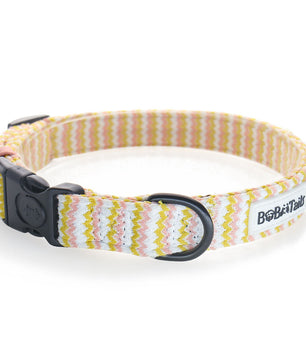 Bobotails Ocean Wave Ripple Dog Collars,Adjustable Cute Dog Collars Lightweight and Comfortable Knited Material for Small and Medium Dogs