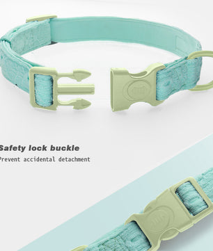 Silk embroidery dog collar with floral design for pets – BoboTails hot dog collar.