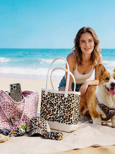 Bobotails beach collection include matching dog and owner accessories for sunglasses,iphone case,tote bag baseball cap and dog harness leash set