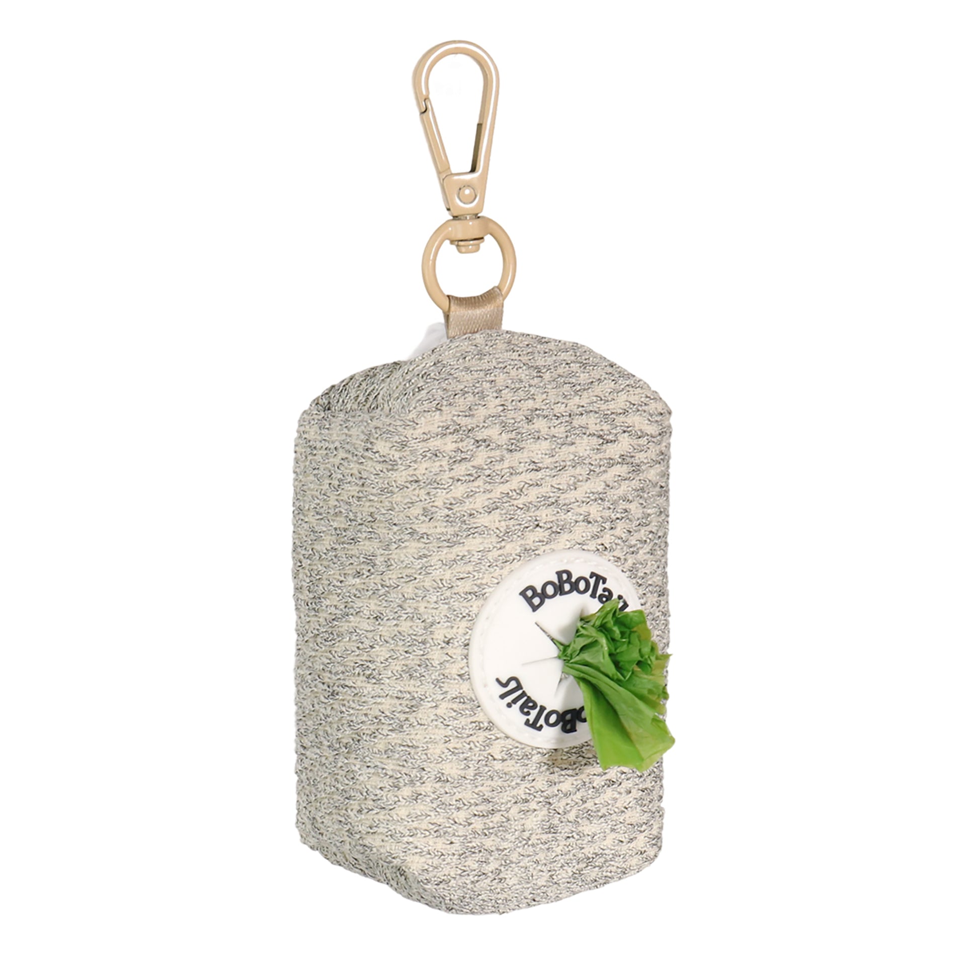 chunky knitted trash bag dispenser