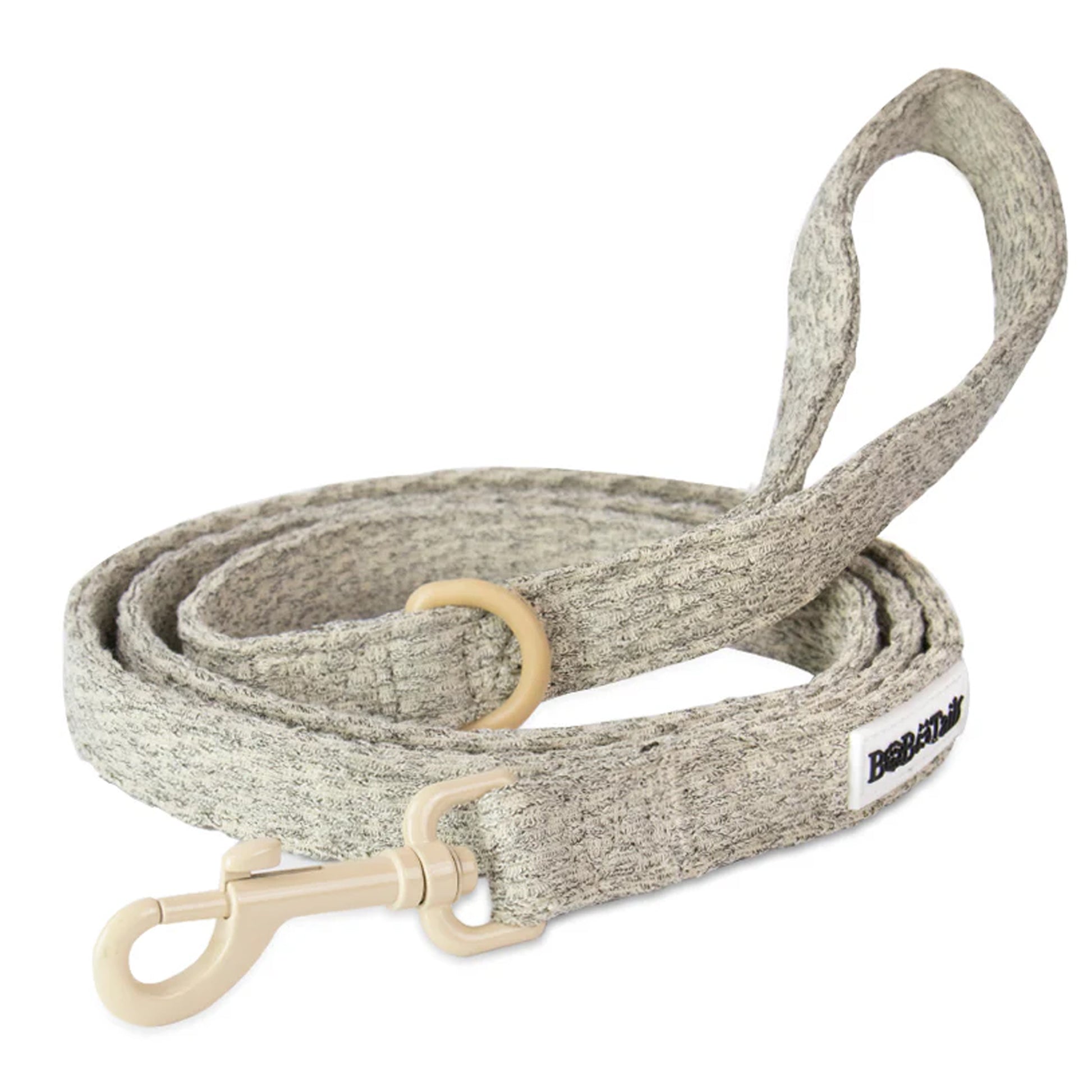 chunky knitted dog lead for medium size dog