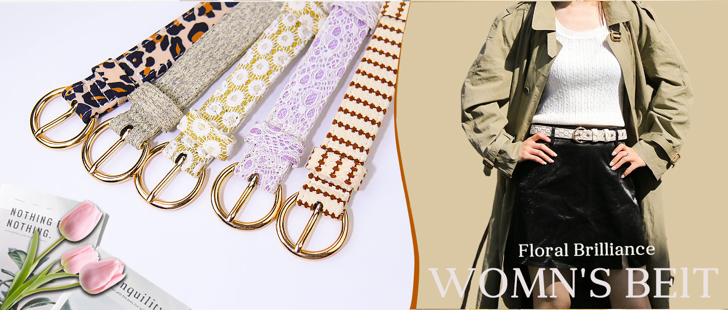 Bobotails matching dog harness and women's belt set