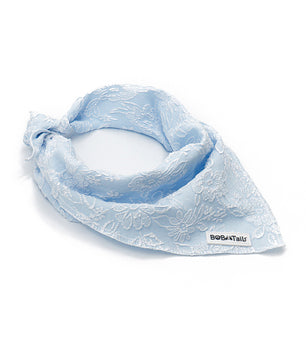 Bobotails Dog Bandana Morning Glory Dog Scarf Adjustable Bib Handkerchief Accessories for Medium Large Dogs